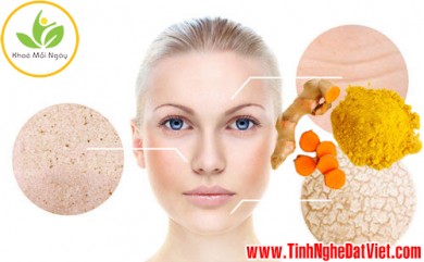 Bí quyết phục hồi làn da sau tết với tinh bột nghệ