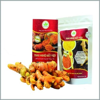 Tinh bột nghệ Đất Việt 500 Gram tặng kèm 500 Ml mật ong nguyên chất